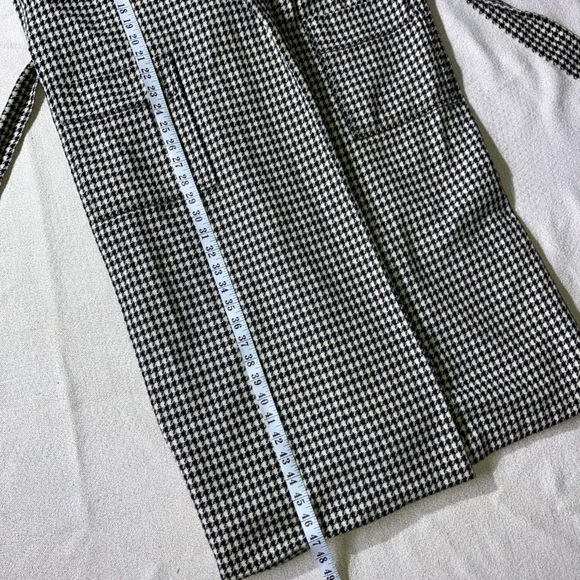 Esprit VINTAGE Long Wool Houndstooth Belted Jacket - Picture 11 of 16